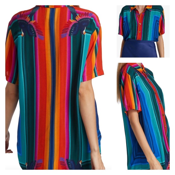 Farm Rio Rainbow Macaw Shirt